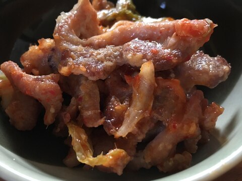 簡単☆失敗なし!豚タンとキムチの炒め物